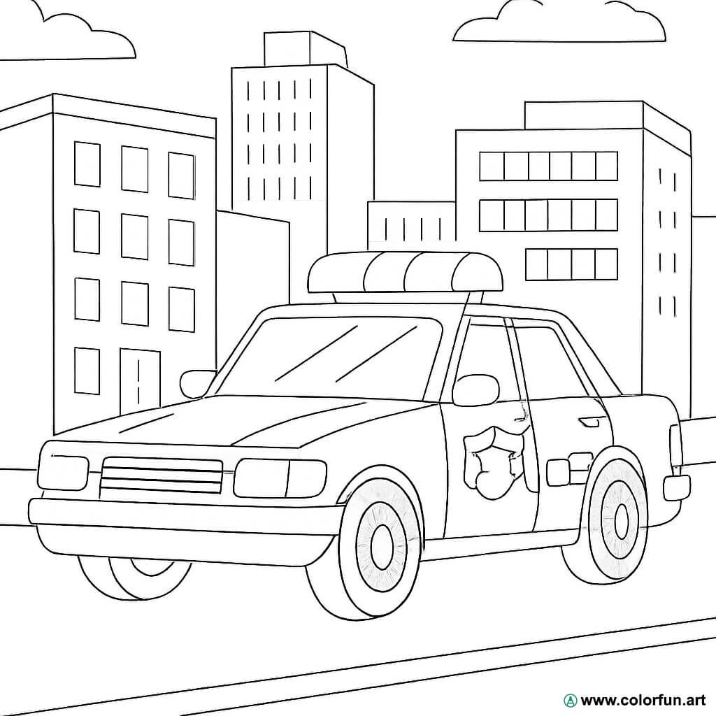 kolorowanka policja realistyczna