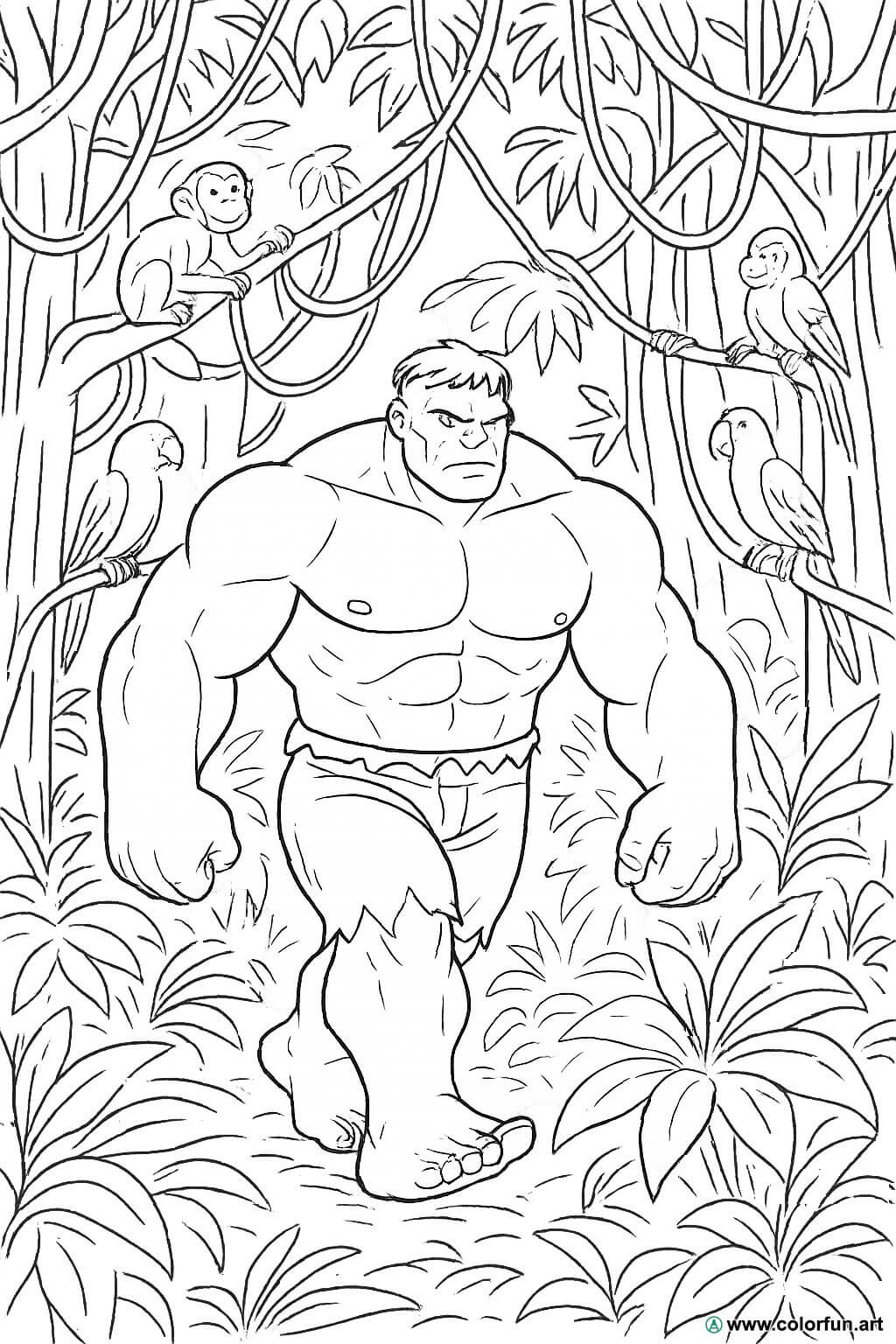 28+ Kleurplaat Hulk Unieke | Download En Print, image size:1024x1536