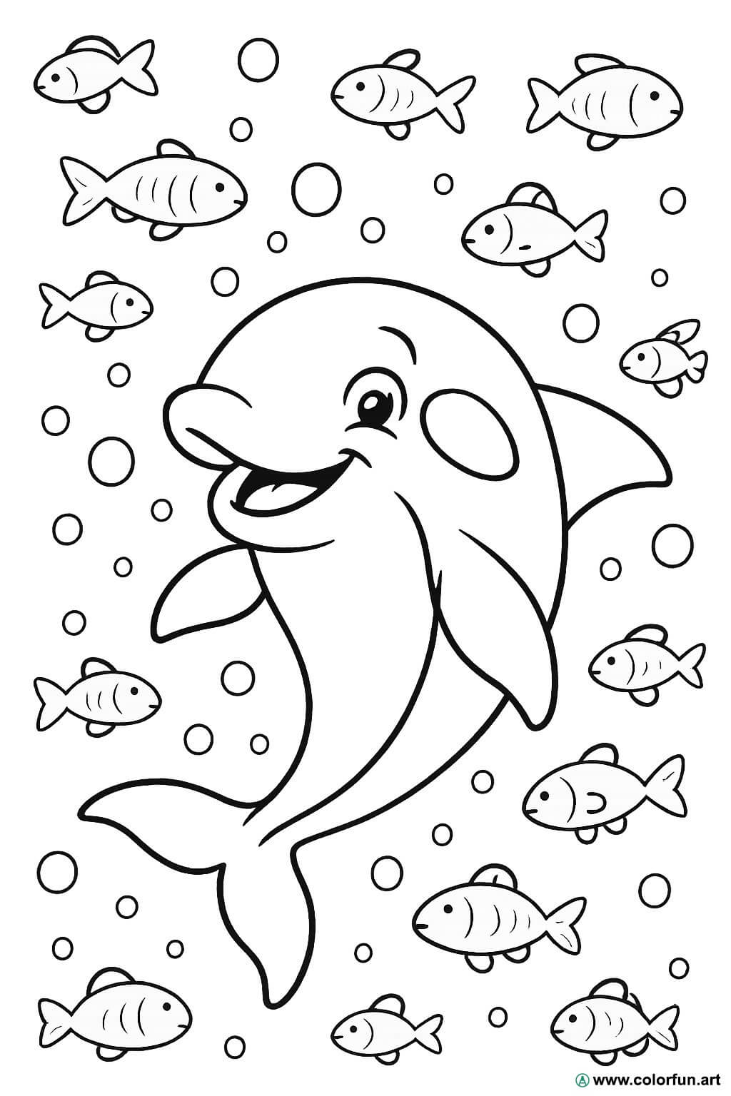 Peixe desenho animado | desenhos para colorir para imprimir grátis, image size:1024x1536