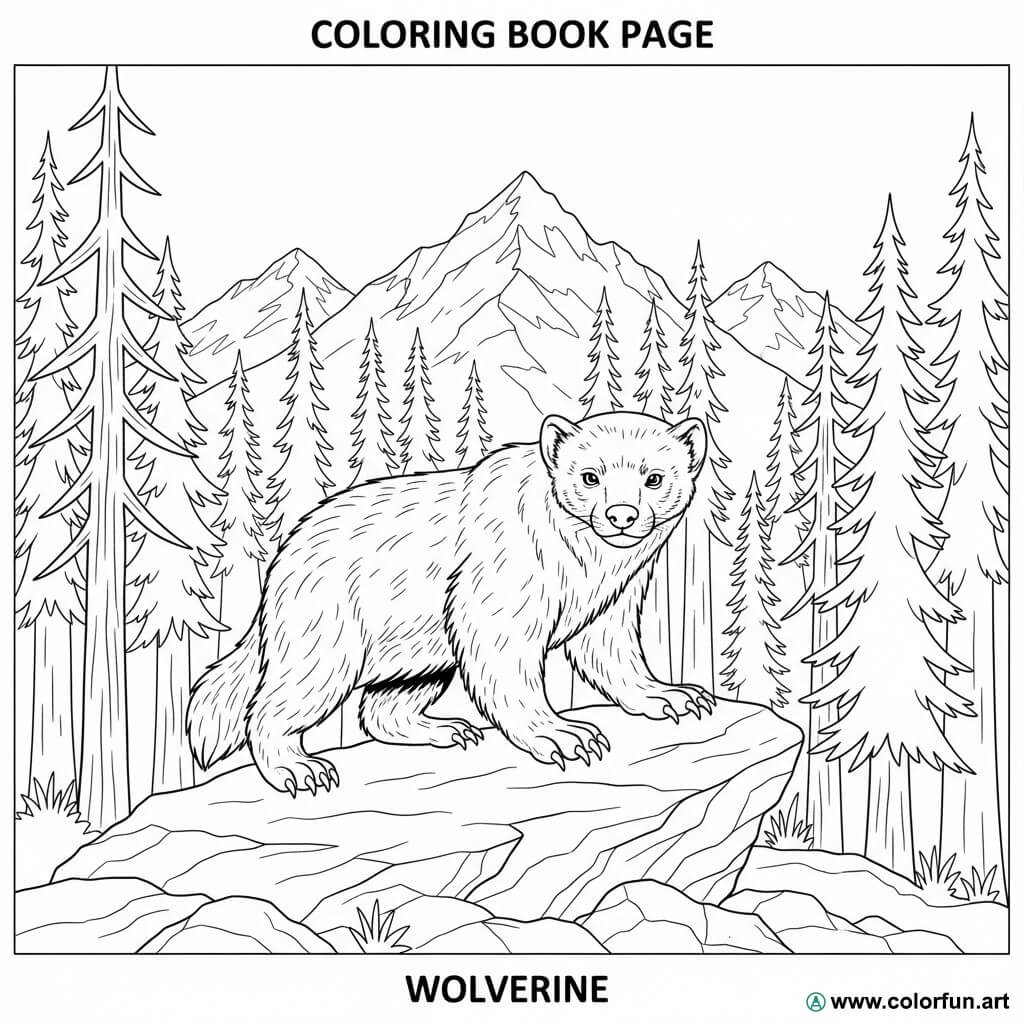 realistyczna kolorowanka Wolverine'a