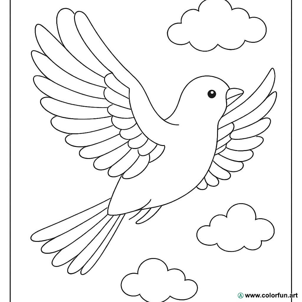 Dibujo Para Colorear De Un P jaro En Vuelo Descargar O Imprimir De Dibujo Para Colorear De Un P jaro En Vuelo Descargar O Imprimir De