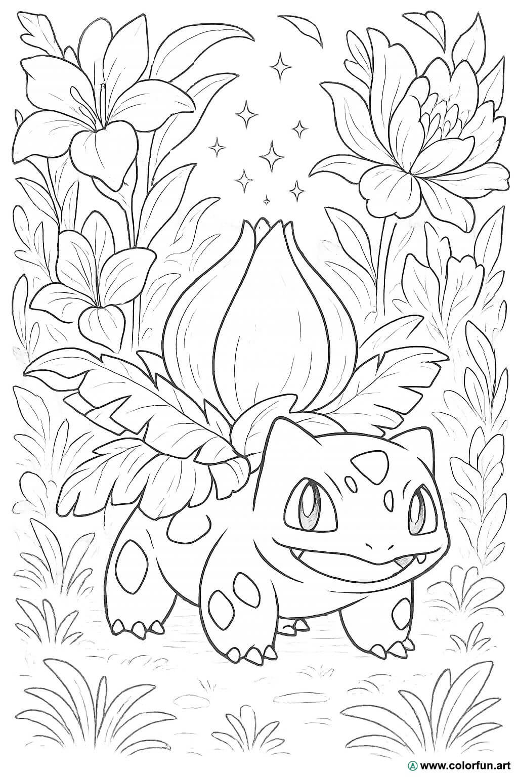 Coloriage De Bulbizarre Fantastique T l charger Ou Imprimer 