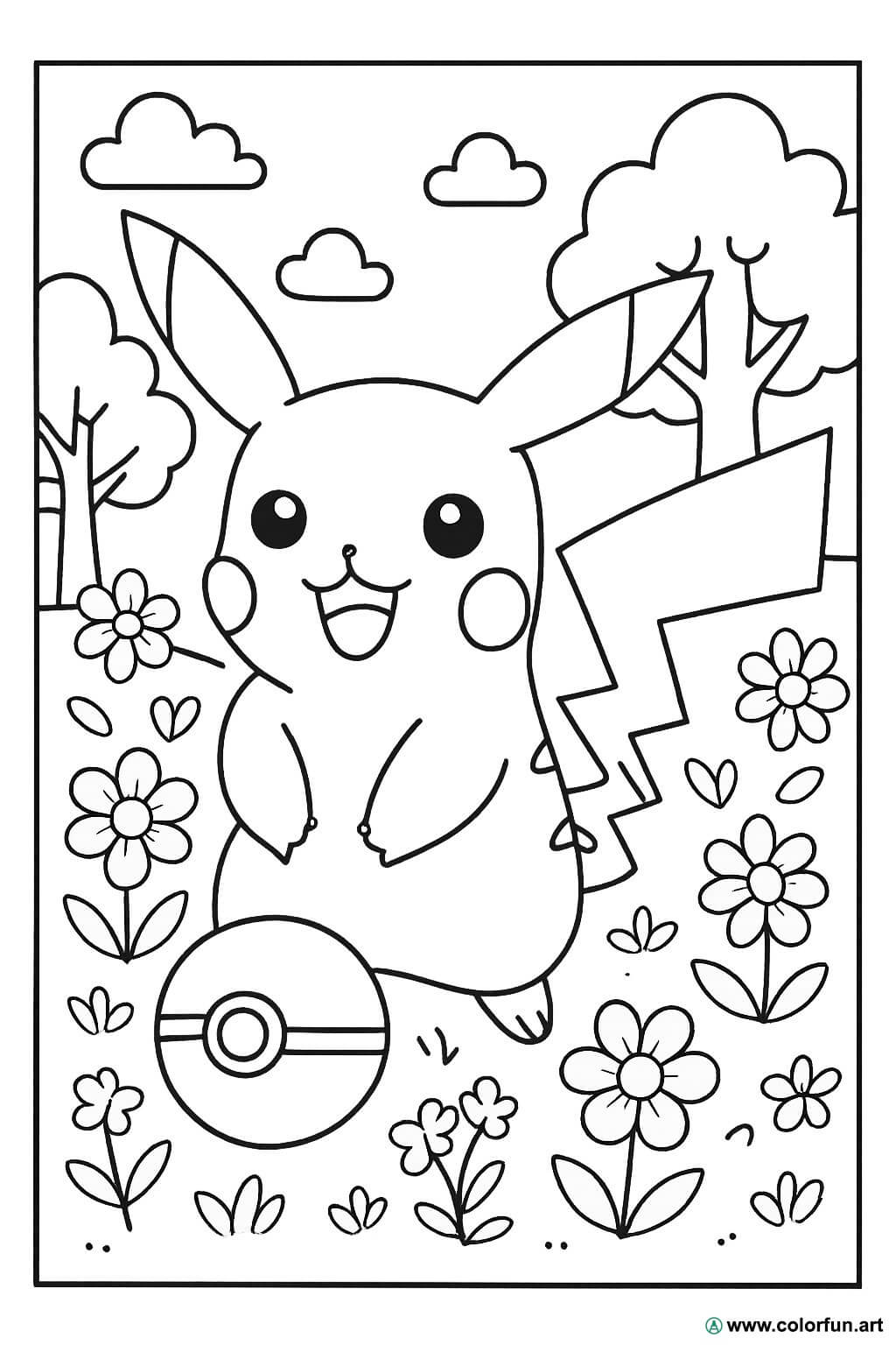 Coloriage Pok mon Pichu