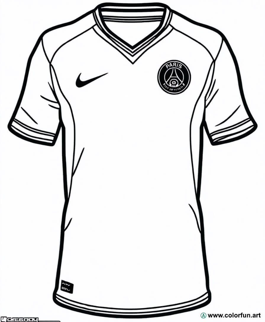 Coloriage Du Maillot De Foot De Paris T l charger Ou Imprimer Coloriage Du Maillot De Foot De Paris T l charger Ou Imprimer