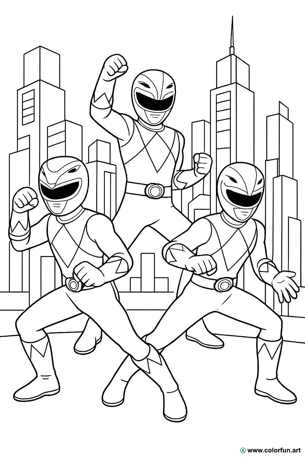 Coloriage Des Petits Power Rangers T l charger Ou Imprimer Gratuitement