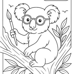kolorowanka koala kreatywna