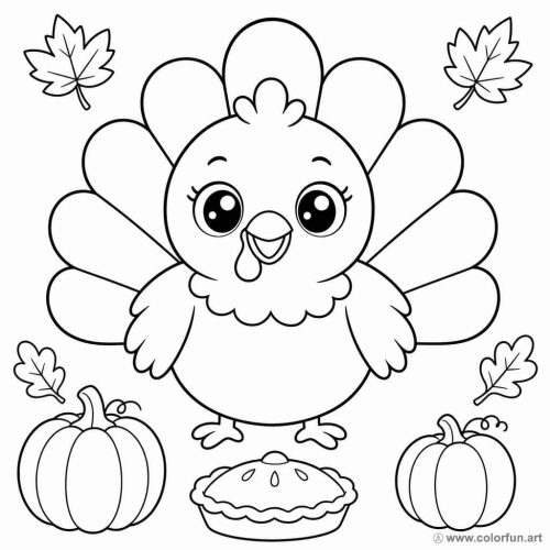 40 Thanksgiving Coloring Pages to Print, PDF or Color Online