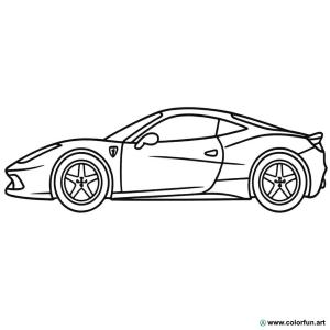 kolorowanka nowoczesnego Ferrari