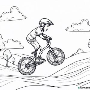 łatwa kolorowanka bmx