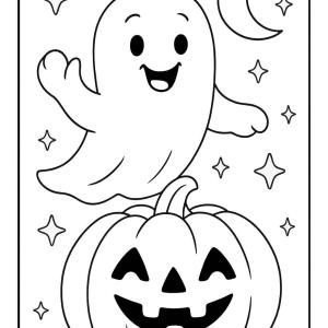 kolorowanka ducha halloween