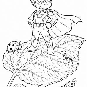 disegno da colorare avengers ant man
