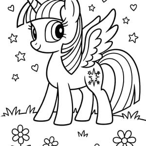 kolorowanka mały kucyk Twilight Sparkle