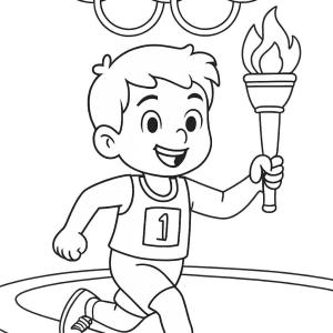 kolorowanka igrzyska olimpijskie na świeżym powietrzu