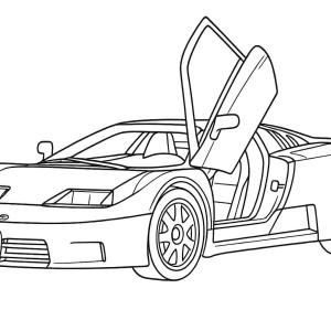 kolorowanka bugatti eb110