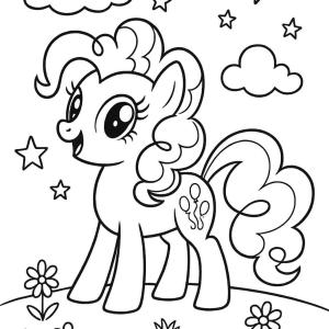 kolorowanka mały kucyk Pinkie Pie
