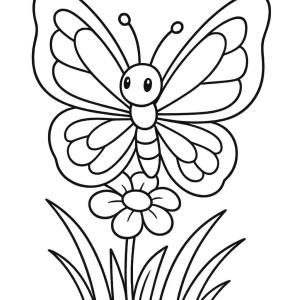 kolorowanka motyl w 3d