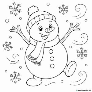 coloriage olaf danse