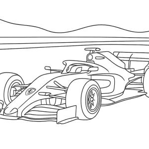kolorowanka formuła 1 zespół ferrari