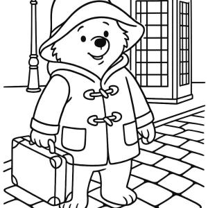 paddington bear coloring page