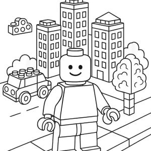 kolorowanka lego miasto