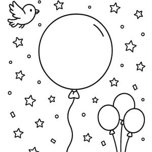 kolorowanka balon lateksowy