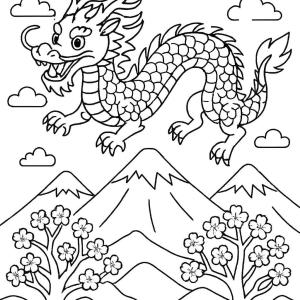 kolorowanka japon smoki