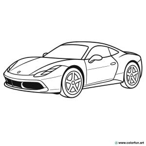 kolorowanka sportowe ferrari
