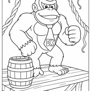 kolorowanka donkey kong oryginalna