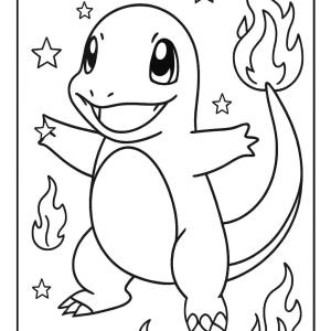 kolorowanka pokemon charmander
