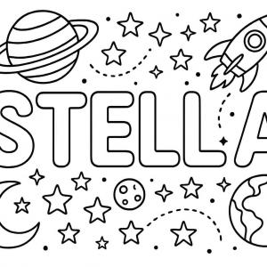 kolorowanka imię stella