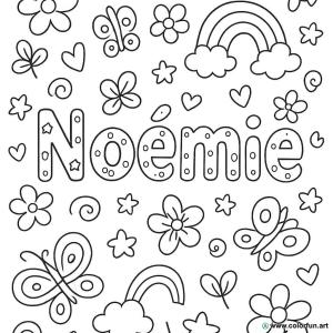 kolorowanka imię Noémie