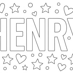kolorowanka imię henry