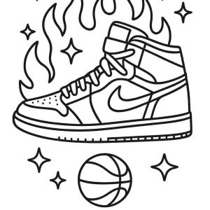 kolorowanka buty nike air jordan