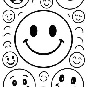 kolorowanka smiley uśmiech