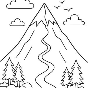 dibujo para colorear everest rígido
