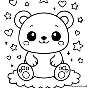 kolorowanka doudou kawaii