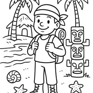kolorowanka koh lanta (program telewizyjny) awanturnik