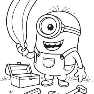 kolorowanka minionków dla małych