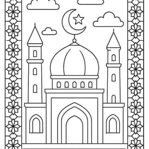 rysunek kolorowanka islam