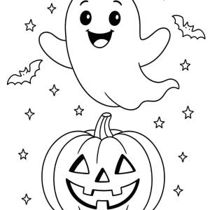 kolorowanka duch halloween