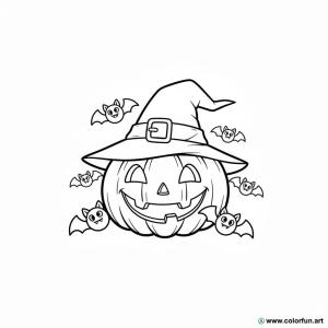 kolorowanka zabawne halloween zabawny