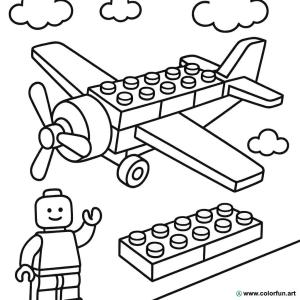 kolorowanka lego samoloty