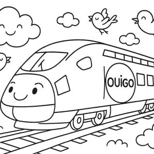 ouigo coloring page
