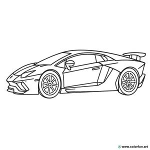 dibujo para colorear lamborghini sport