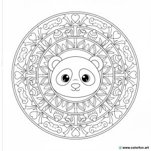 Animal mandala coloring page: cute and funny puppy Download or Print ...