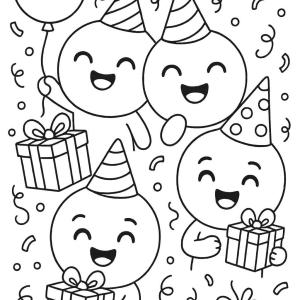 kolorowanka emoji kawaii święta i celebracje