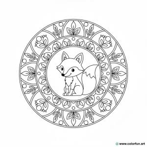 Animal mandala coloring page: cute and funny puppy Download or Print ...