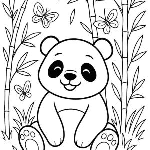 kolorowanka panda chińska