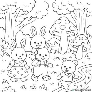 kolorowanka sylvanian przygoda