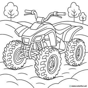 kolorowanka quad 3d